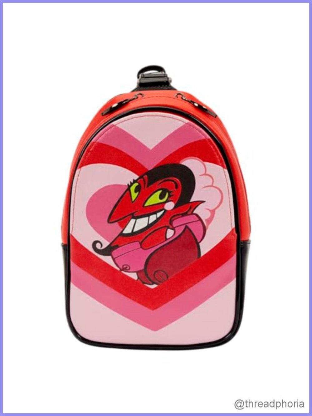 Faux Leather Loungefly Powerpuff Girls Villain Sling Crossbody Bag
